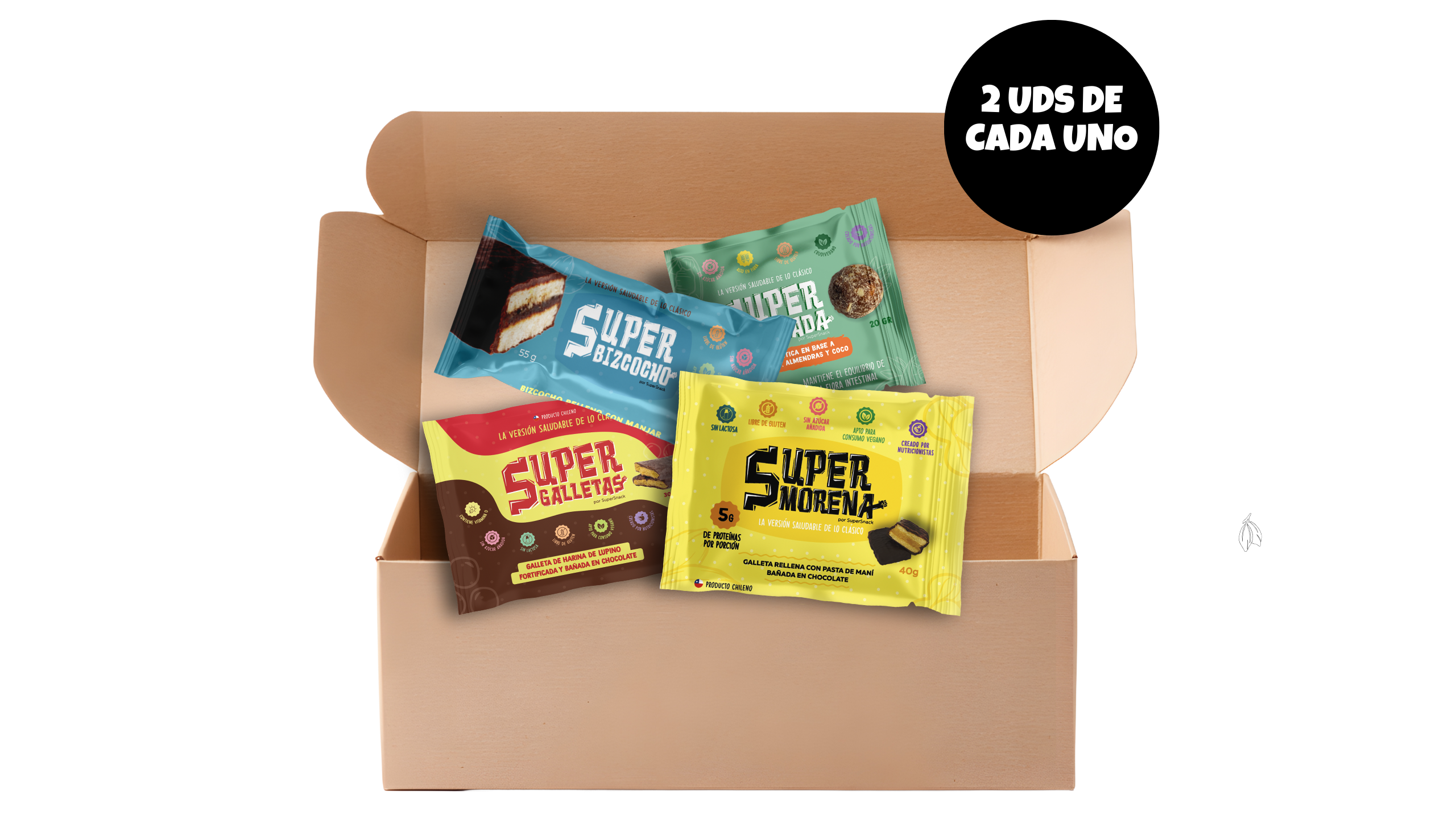 MINI SUPER MIX 8 UNIDADES ( 2 DE CADA SNACK )
