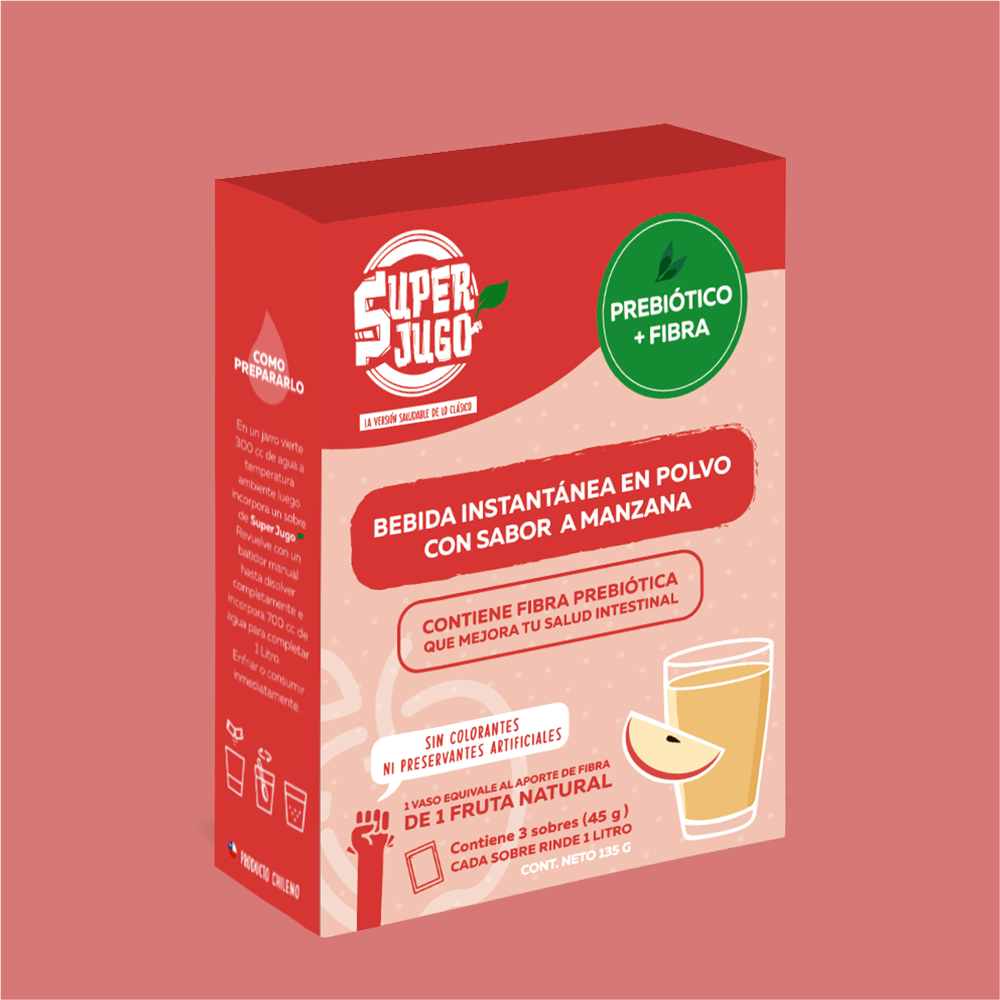 Mix Super Jugo Manzana, Durazno y Frambuesa 3 Estuches - Imagen 3