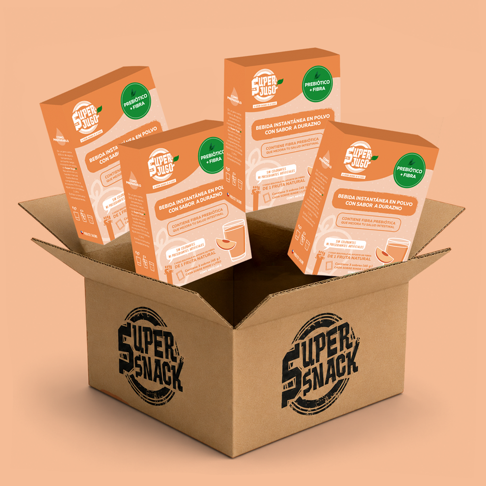 Super Jugo prebiótico sabor durazno