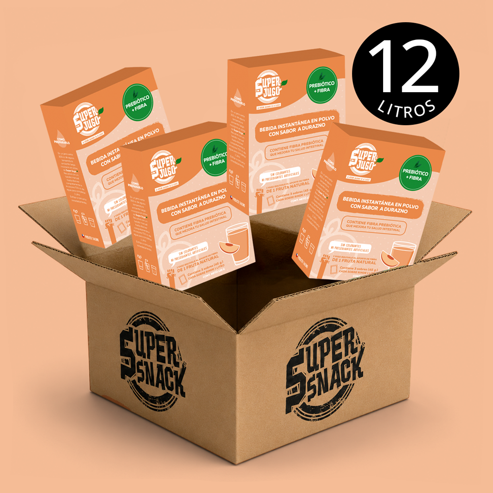 Super Jugo prebiótico sabor durazno