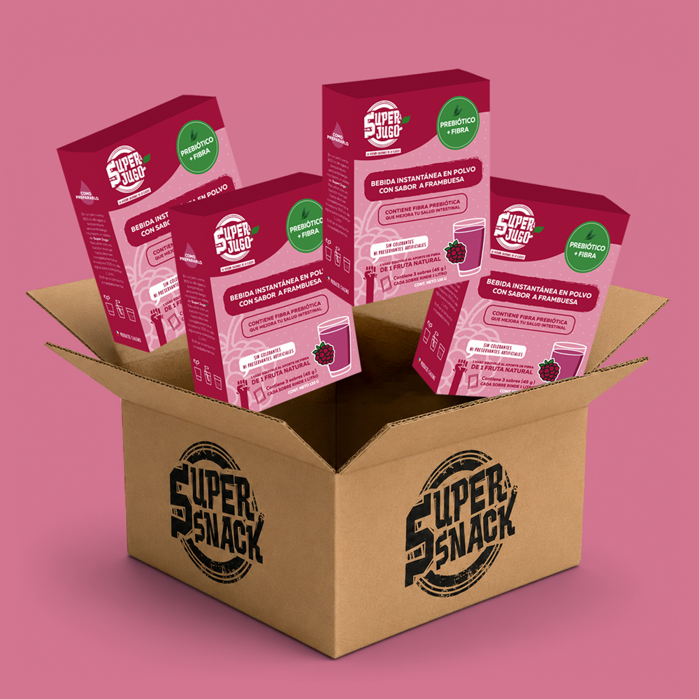 Super Jugo prebiótico sabor Frambuesa