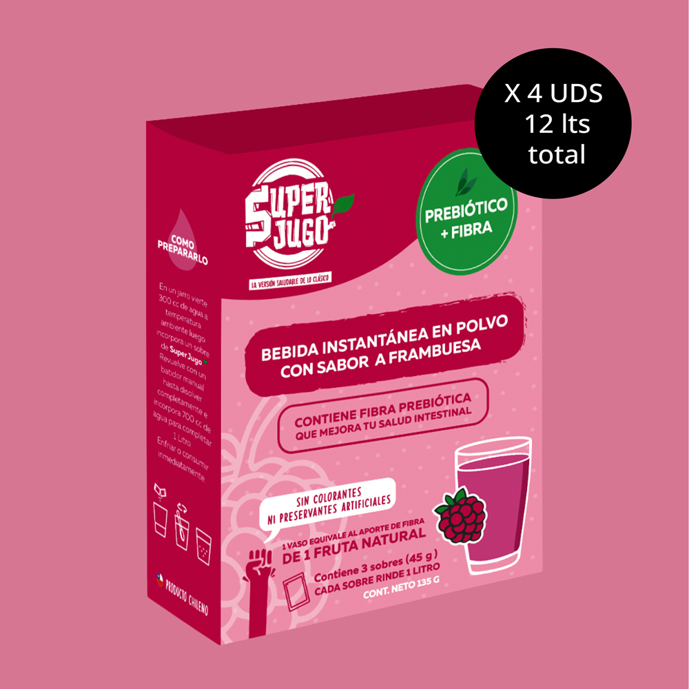 Super Jugo prebiótico sabor Frambuesa - Imagen 2