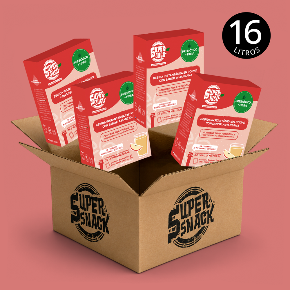 Super Jugo probiótico sabor Manzana