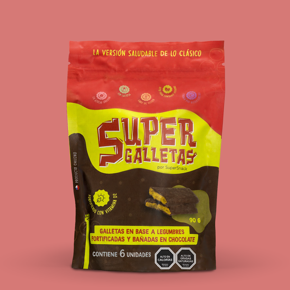 Galletas de legumbres fortificadas y bañadas en chocolate